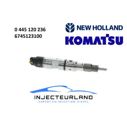 INJECTEUR BOSCH 0445120236 6745-12-3100 NEW HOLLAND KOMATSU