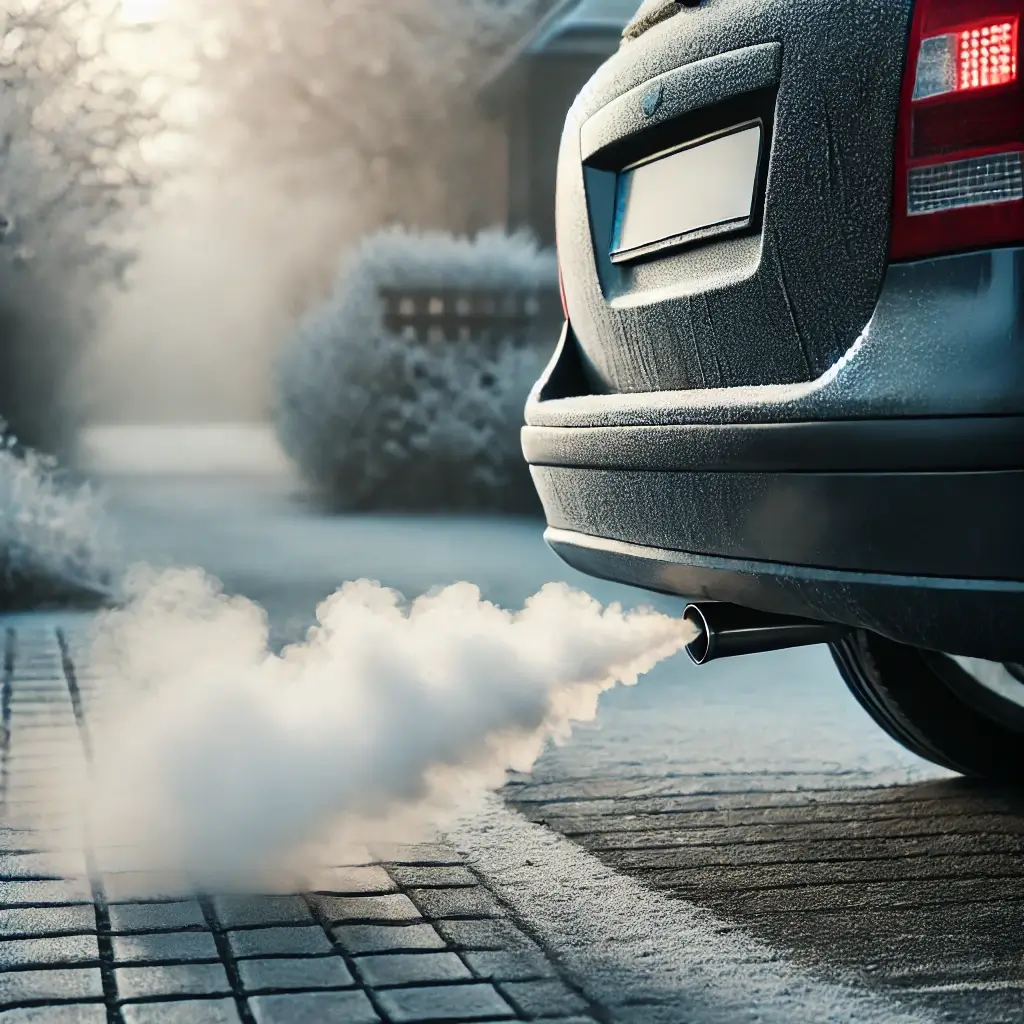 Fumée blanche voiture diesel au demarrage